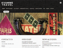 Tablet Screenshot of kvammetravel.com